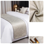 1.2/1.5/1.8/2.0m Jacquard Voodijooks Sall Pehme Luksuslik Voodipesu Kaitsja Kate Magamistoa K&uuml;lalistetoa Hotelli Pulmaruumi Dekoratsioon 50x160cm white