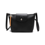 Longchamp Le Pliage City kulumiskindel h&otilde;bedane metallist riistvara kaetud l&otilde;uend ja nahast &otilde;la- crossbody kott naiste must 10164HYQ001 must