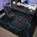 VIKAMA Neoon Geomeetriline Stiil Esportsi Tuba Vaip, Libisemisvastane ja Pestav P&otilde;randamatt, Vastupidav ja Kulumiskindel Kodu Kaunistus 80cm x 120cm