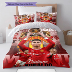 Ronaldo voodipesu tekkikomplekt Tekikate padjap&uuml;&uuml;r Kodu kaunistus S&uuml;nnip&auml;evakingitus (1 * tekikott + 2 * padjap&uuml;&uuml;ri, ilma s&uuml;damikuta) 140x200cm