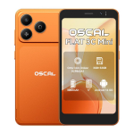 OSCAL FLAT 3C Minisnutitelefon 5 Kompaktne Androidi telefon 32GB ROM Eemaldatav 3000mAh aku AI-vestlus AI-muusika AI-video Dual SIM oranž
