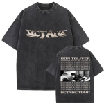 Vintage pestud 100% puuvillane T-s&auml;rk Rapper Don Toliver Octane Tour 2026 Graafilised T-s&auml;rgid Meeste Hip Hop &Uuml;legabariidilised T-s&auml;rgid Streetwear S mitmev&auml;rviline