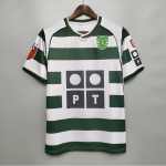 Sporting CP Retro Jalgpallis&auml;rk 2001-03 Kodune F&auml;nniversioon Puuvillane Hingav Jalgpallis&auml;rk Meestele Naistele Medium