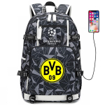 Jalgpalli seljakott Meestele Naistele - Dortmund Manchester City Liverpool FC F&auml;nni Spordikott USB-pordiga 36-55L