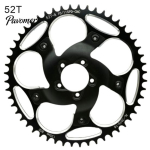 50T/52T/54T/56T/58T/60T ketiratta v&auml;nt Bafang Motor BBSHD 130BCD jaoks 52 must