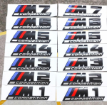 L&auml;ikiv Must 3D ABS COMPETITION ABS Embleem Thunder Edition BMW M1 M2 M3 M4 M5 M6 M7 M8 Autokere Pagasiruumi Embleemi Kleebis M2 COMPETITION
