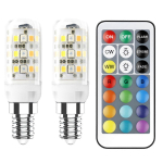 21 v&otilde;tmega pult E14 RGB LED-pirn Energias&auml;&auml;stlik Elavad RGB v&auml;rvimuutused d&uuml;naamiliste režiimidega Romantiline magamistoa meeleolu 5 Way G9