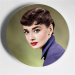 Audrey Hepburn Kaunistus Kaunistus Seinale Riputatav Taldrik Seinakeraamiline Ketas Kodune K&auml;sit&ouml;&ouml;plaat Foto Taldrikud 6 inch hall