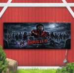 Michael Jackson Thriller Sise- ja v&auml;listingimustes b&auml;nner-silt koos aasadega 82.7x59inch/210*150cm