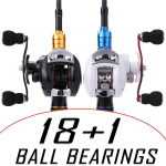 P&uuml;&uuml;girull 18 +1BB Baitcasting Reels Vasak-/parempoolne eesmine Drag Spinning Reel Casting P&uuml;&uuml;girull Left Hand valge