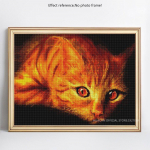 Teemanttikandid Cat 5D DIY t&auml;is&uuml;mmarguse ristpistega teemantmaaling 20X30CM