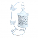 &Otilde;&otilde;nes&otilde;ieline liblikas k&uuml;&uuml;nlahoidja alus, klamber k&uuml;&uuml;nlajalg tuba Live City Fashion Home Decor one size valge