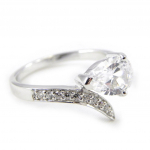 Bague Argent 'Scarlett' blanc 52 valge
