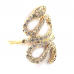 Kullatud s&otilde;rmus 'Tentation' valgest kullast (madu) - 29 mm 54 kuld