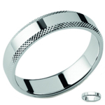 Alliance Argent 'Lien d'Amour' argent&eacute; (rhodi&eacute;) - 5 mm 56 h&otilde;be