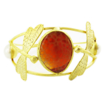 Les Tr&eacute;sors De Lily [Q5612] - K&auml;sitsi valmistatud k&auml;ev&otilde;ru  Cl&eacute;opatra  kuldoranž (kiilid) - 70 mm 35 mm oranž