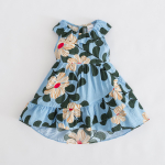 YUBAOBEI Suvelillede prints Printsesskleidid V&auml;ikelapsed T&uuml;drukud R&uuml;&uuml;sid Ebaregulaarsed Kleidid Lapsed Boheemlaslik Vestido Lasteriided 2T valge