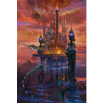 T&auml;ielik 5D DIY teemantmaal Maagiline loss Teemanttikand Ristpistes Kodu kaunistus K&auml;sitsi valmistatud kingitus 25x30cm