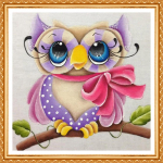 5D Teemantmaal T&auml;is&uuml;mmargune teemanttikandid Loomad &Ouml;&ouml;kull Teemant &uuml;mmargune Daimondmaaling 20X30CM