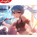 Teemantmaal T&auml;ispuur &uuml;mmargune lill Teemanttikandid Ristpistekomplekt Maastikulind Teemantmosaiikkristallid 20X30CM