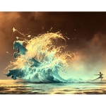 Ruudu/&uuml;mmarguse teemanttikandi pihusti Animal 5D DIY Teemantristpistega pihusti teemantmosaiik Full Square (20X30CM)