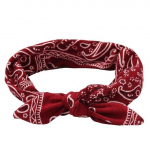 Moodsad Boheemi juuksepaelad Prindiga s&otilde;lmitud elastsed venivad peapaelad naistele T&uuml;drukutele Retro Cross Bow Peakatted Juukseaksessuaarid