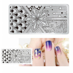 1 tk ristk&uuml;likukujuline k&uuml;&uuml;nekunsti mall 12x6 cm origami pitsist viinapuu lillede lehed t&uuml;druku kujutise kujundusega DIY k&uuml;&uuml;nte templiplaat