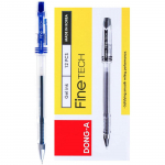 DONG-A Fine-Tech Gel Ink Rollerball Pen, 0,3 mm, tosin kasti, sinine