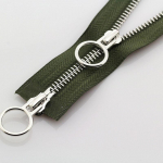 1 tk R&otilde;ivaste aksessuaarid Jope kahekordse liuguriga metallist t&otilde;mblukuga pikk t&otilde;mblukuga avatud ringiga liugurid 90cm