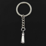 Moodne &otilde;&otilde;nes 3D majakas 25x8mm ripats 30mm v&otilde;tmehoidja pronks h&otilde;bedane meeste auto kingitus suveniirid v&otilde;tmehoidja h&otilde;be