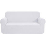 Paks elastne diivani kate elutoa jaoks Stretch Polar fliisist tugitooli kate 1/2/3/4 istekoha L-kujuline nurgadiivani katted 3 Seater valge