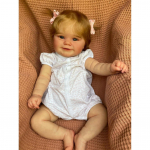 3D-nahk veresoonte veenidega 60 CM riidest keha silikoonist beebi taass&uuml;ndinud nukum&auml;nguasi t&uuml;drukule naeratav kunst V&auml;ikelapse Bebe Boneca s&uuml;nnip&auml;evakingitus Finished doll