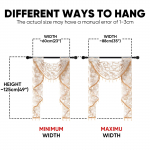 1 TK NAPEARL Nordic Style Waterfall Valance Bead Trim Design Jacquard t&uuml;ll aknakardina pea dekoratiivne k&ouml;&ouml;giukse kardin W60-80cm x H125cm beež