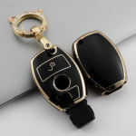 Pehme TPU auto kaugjuhtimispuldi v&otilde;tme&uuml;mbrise kate Mercedes Bnez CLA GLC GLA GLK W203 W210 W211 W204 W176 ABCR klassi AMG v&otilde;tmehoidja tarvikud 2button key case set 1