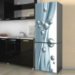 Geomeetrilise mustriga seinak&uuml;lmiku kleebised s&ouml;&ouml;gitoa jaoks kodukaunistamiseks tellised tassikapp Toit Vin&uuml;&uuml;l Art Seinakleebised K&uuml;lmik 60x150cm(1 pcs)