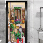 Akna v&auml;lisukse kleebis elutuppa Magamistoa DIY Isekleepuv tapeet Kodusisustus Ukseplakat Renoveerimine Lihtne kleepida 77x200cm(cut 2 pcs)