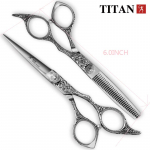 TITAN Professionaalsed juuksuri k&auml;&auml;rid l&otilde;igatud juukseid h&otilde;renevad k&auml;&auml;rid juuksuri juuksuri l&otilde;ikek&auml;&auml;rid 6,0 ​​tolli 6.0inch