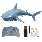 Mini RC Shark kaugjuhtimispuldi m&auml;nguasi ujumism&auml;nguasi veealune RC paadi elektriline v&otilde;idus&otilde;idupaadi m&auml;nguasja bassein with Lithium Battery sinine