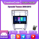 10-tolline Androidi autoraadio Carplay jaoks Hyundai Tucson 2006-2013 auto multimeedia videopleier GPS-navigatsioon WIFI 2+32GB 1+16GB