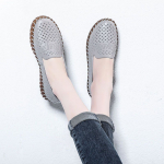 Suvised sandaalid, naiste lamedad kingad, hingavad v&otilde;rgust &otilde;&otilde;nsad vabaajajalatsid, pehme tallaga libisemisvastased lamedad kingad 39 beež