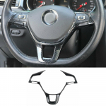 Volkswagen VW Jetta MK6 jaoks 2015 2016 2017 2018 Carbon Fiber Look ABS auto salongi rooliraami trimmikate Type B