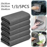 1/3/5 tk Paksendatud Magic puhastuslapp, triibuvaba mikrokiududeta puhastuslapp, korduvkasutatav 1pcs 20x30cm