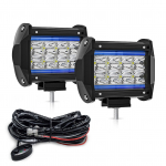 2 tk 7-tolline LED-t&ouml;&ouml;tuleriba, kahev&auml;rviline LED-s&otilde;idutuled DRL-i/ingli silmapunktiga 4inch-white and amber light