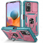 &Uuml;mbris Xiaomi Redmi Note 10 Pro 10 4G X3 Pro 9C Heavy Duty kaameraga, 360 kraadi p&ouml;&ouml;ratav l&ouml;&ouml;gikindel kate Xiaomi Poco X3 Pro roosa roheline v&auml;rv