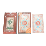 Kuldfoolium Tarot Tarot lauam&auml;ng PVC veekindel kulumiskindel uus kaardim&auml;ng mitme m&auml;ngijaga peom&auml;ng 12*7cm beige