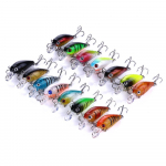 15 tk Mini Laser Crankbait Fish Hook Forell Bass Haugip&uuml;&uuml;gi voobleri tarvikud