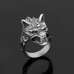 P&otilde;hjamaade Viking Odin Celtic Wolf roostevabast terasest s&otilde;rmus titaanist terass&otilde;rmus meeste ehted 12Number h&otilde;be