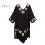 Bikiinituunika &otilde;&otilde;nes, hingav p&auml;ikesekleit Populaarne seksikas puhtav&auml;rviline ujumisriided rannas