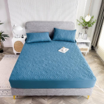 Veekindel puuvillane voodikate Pehme nahas&otilde;bralik kate voodi jaoks, t&auml;ism&auml;hisega, libisemiskindel voodikate elastse linaga voodilinaga 120x200cm