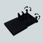 V&auml;ikese peegliga t&uuml;druku kaasaskantav taskupeegel, &uuml;li&otilde;pilaste &uuml;hiselamu, k&auml;eshoitav meigipeegli mobiiltelefoni hoidik Mirror with bracket valge